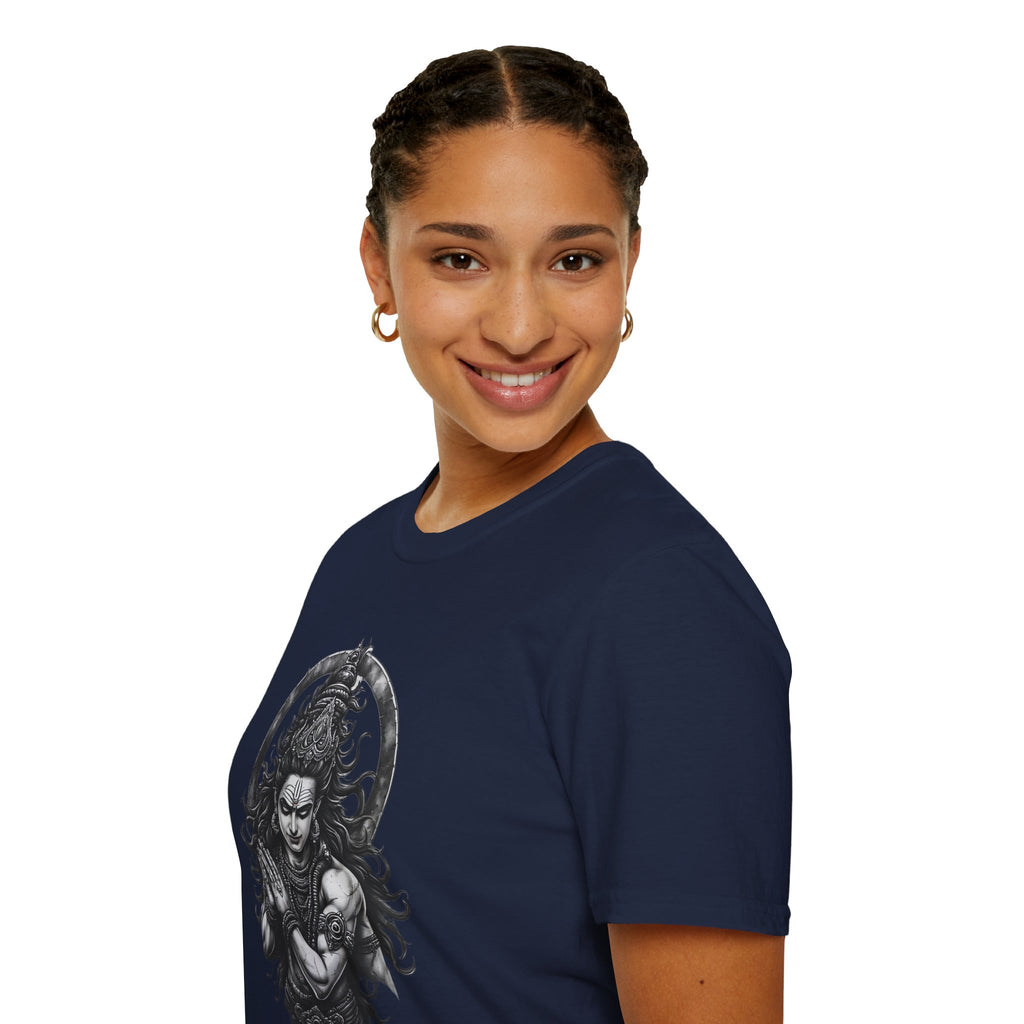 Shiva Portrait T‑Shirt – Intricate Hindu Deity Art Tee