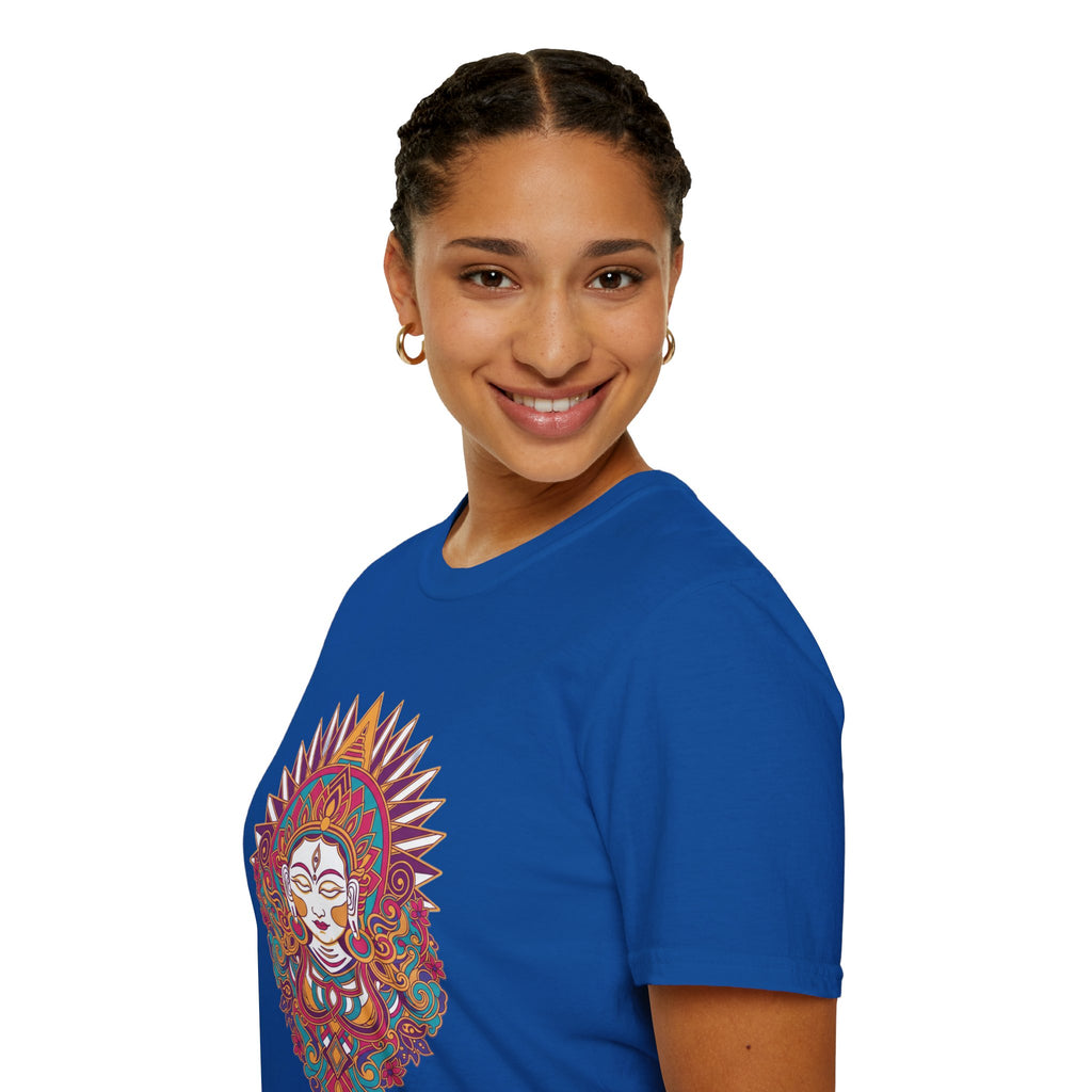 Mandala Goddess T-Shirt — Colorful Floral Spiritual Tee