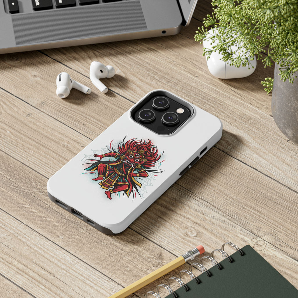 Bhairava Tough Phone Case — Bold Hindu Deity Protective Cover