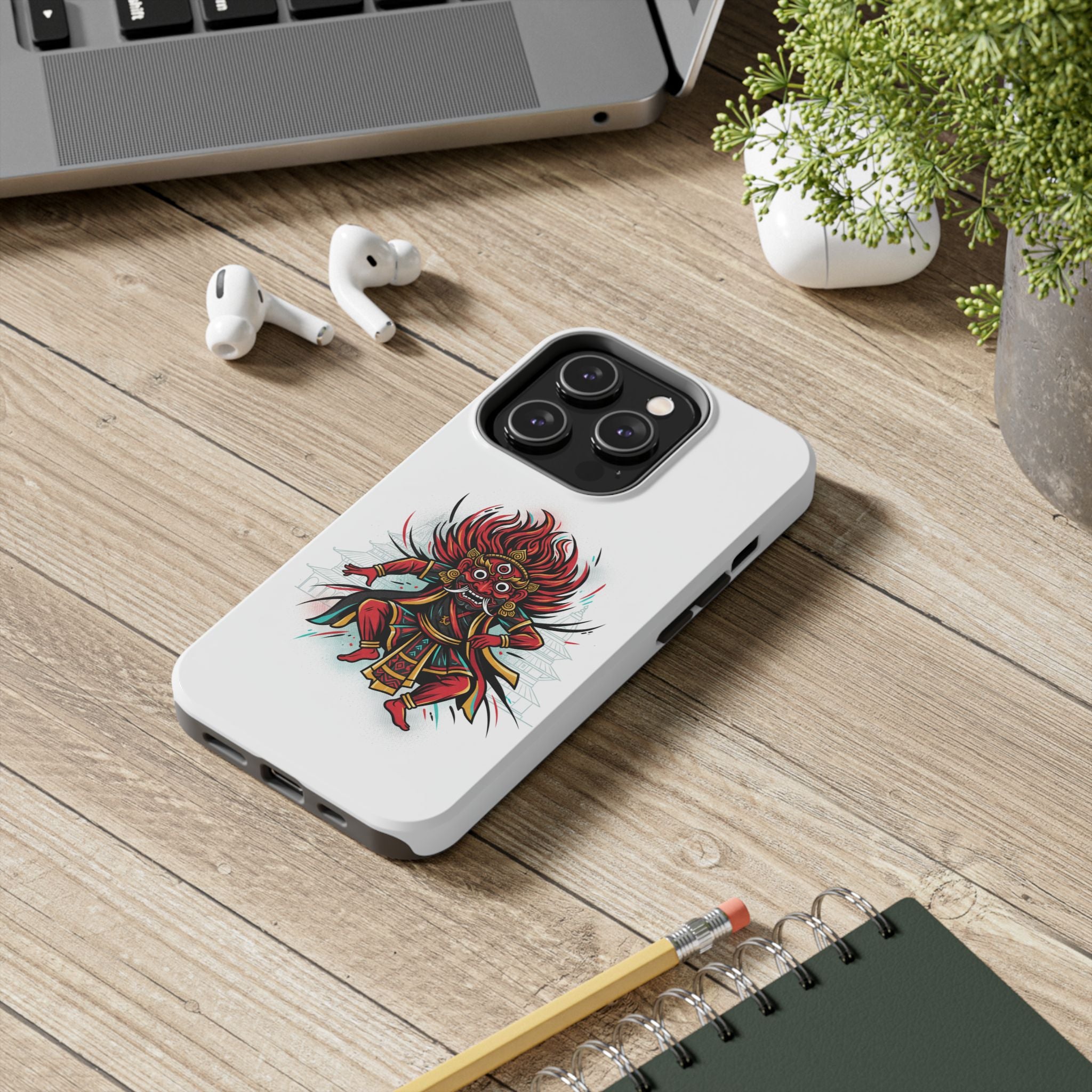 Bhairava Tough Phone Case — Bold Hindu Deity Protective Cover