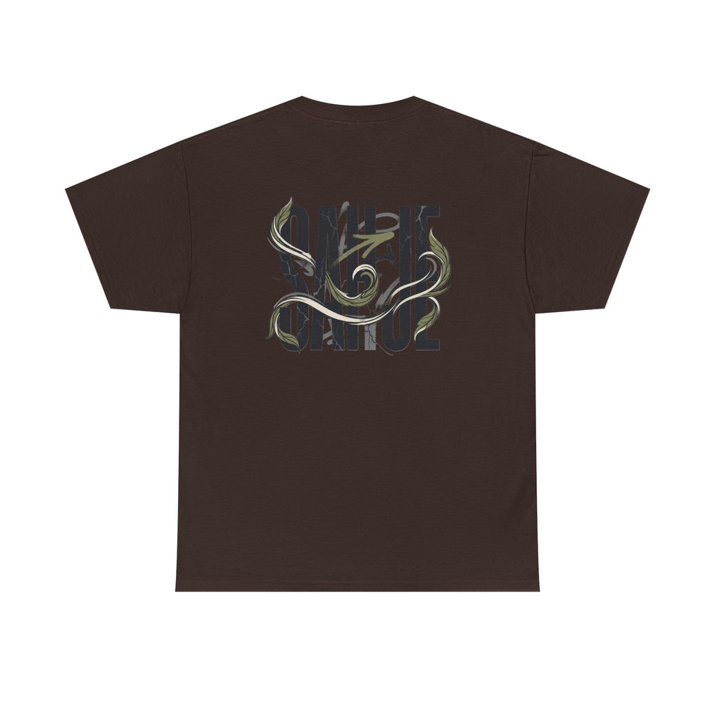 Graphic Tee — 'Savage' Typography with Snake Accent