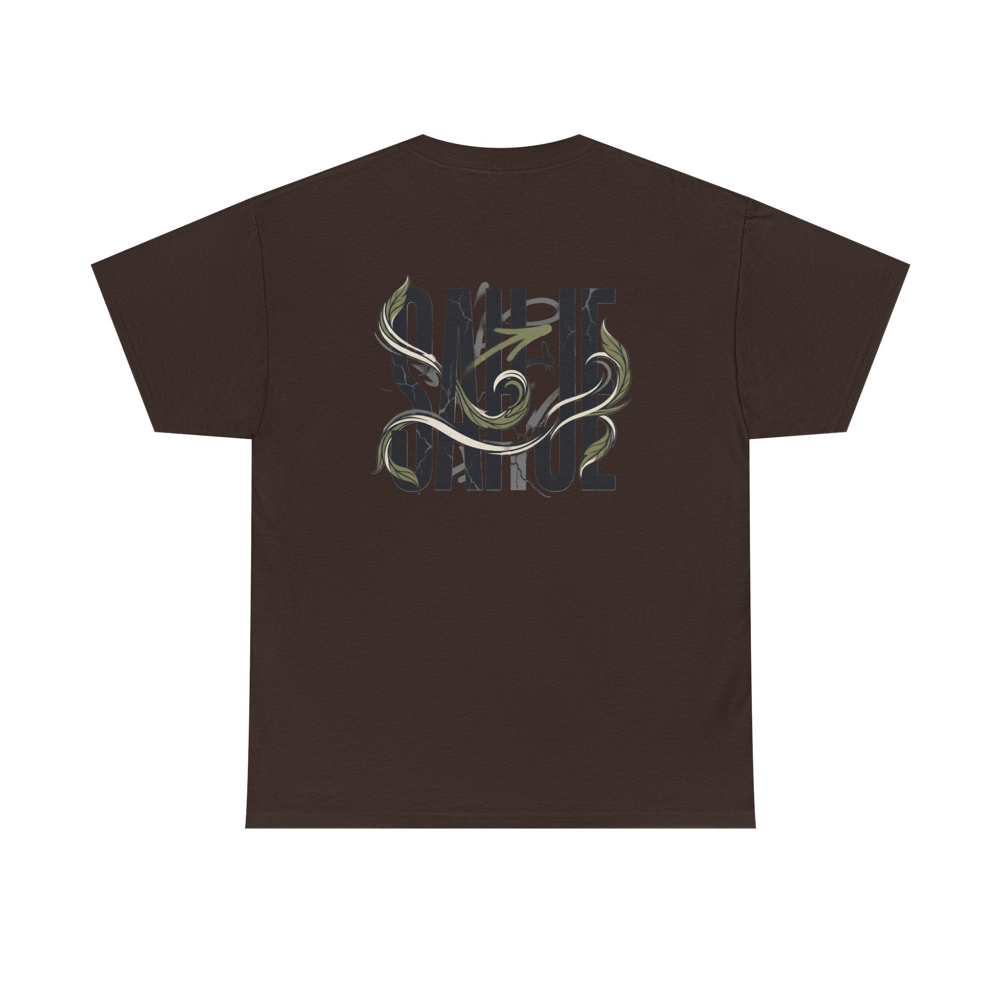 Graphic Tee — 'Savage' Typography with Snake Accent