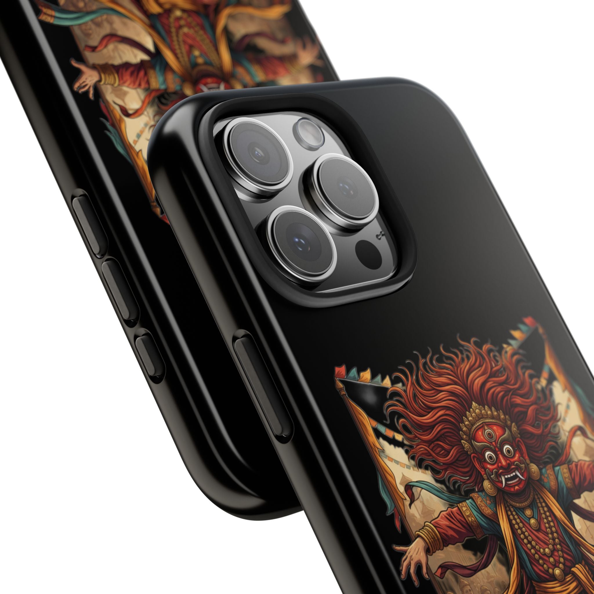 Tibetan Demon Dance Tough Phone Case — Bold Mythic Protective Cover