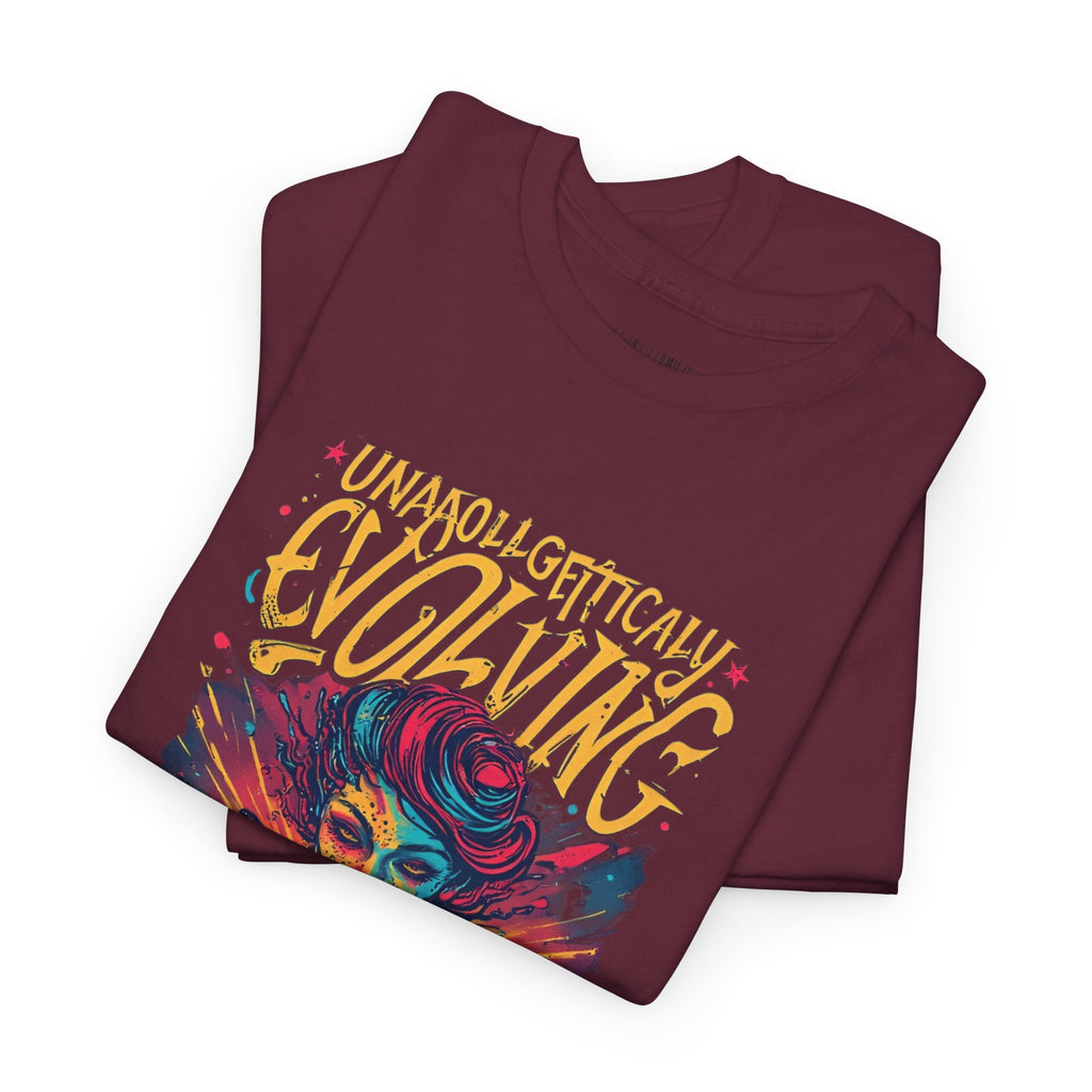 Evolving Alien Graphic Tee — "Unnaturally Evolving" Sci‑Fi Art T-Shirt