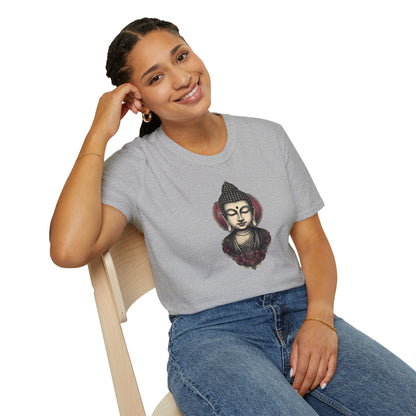 Buddha Portrait Tee — Zen Meditation Graphic T-Shirt