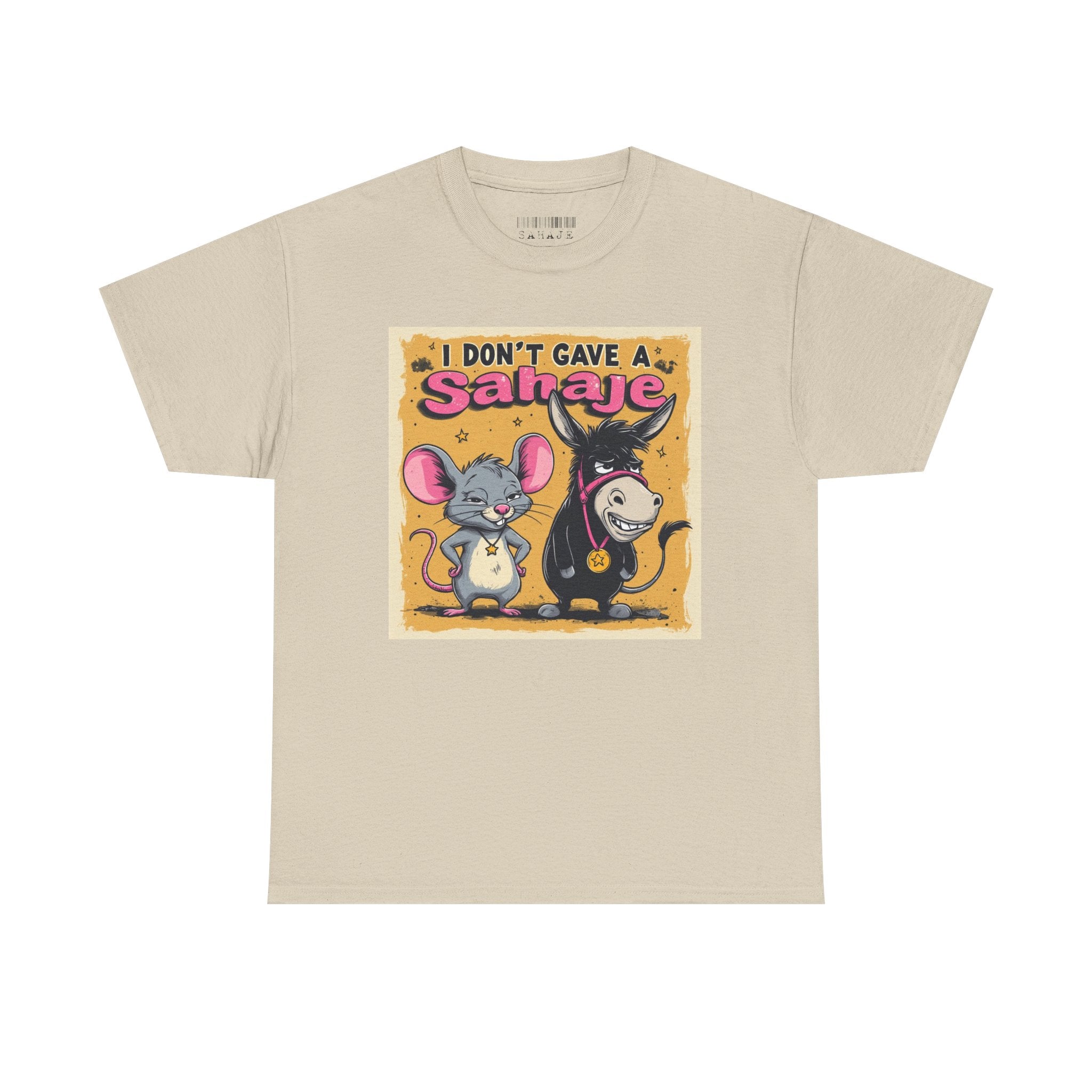 I Don't Give A Snair! Tee — Funny Mouse & Cat Graphic T-Shirt