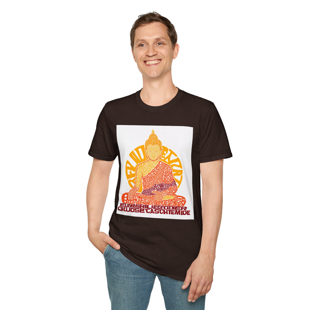 Buddha Graphic Tee — Retro Sun Meditation Shirt