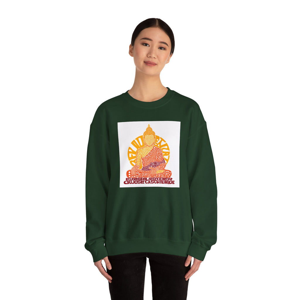 Buddha Graphic Sweatshirt — "Choose Compassion" Meditation Crewneck