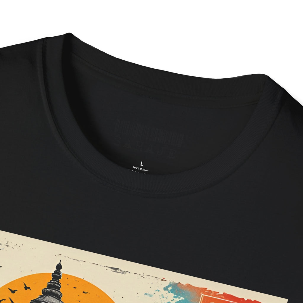Bhaktapur Vintage Travel T-Shirt – Nepal Pagoda Graphic Tee