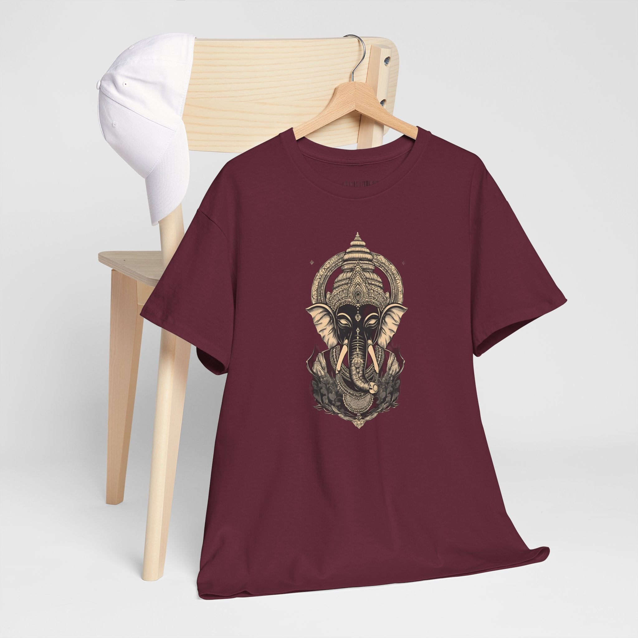 Elephant Mandala T‑Shirt — Spiritual Ganesha-Inspired Graphic Tee