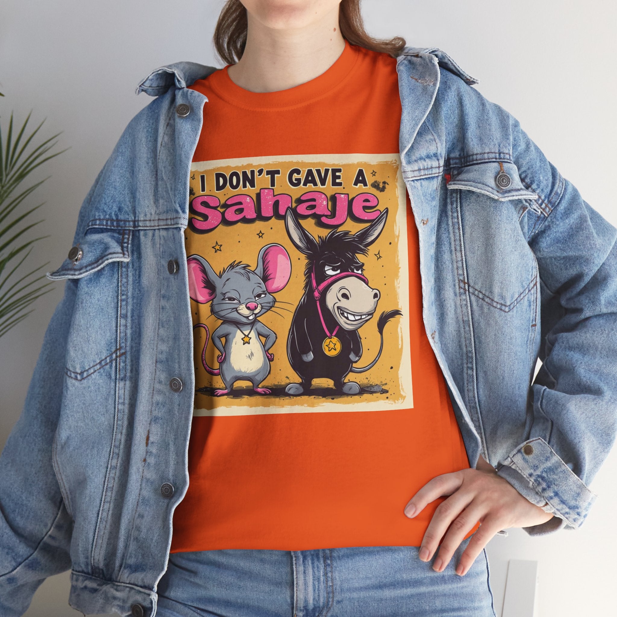 I Don't Give A Snair! Tee — Funny Mouse & Cat Graphic T-Shirt