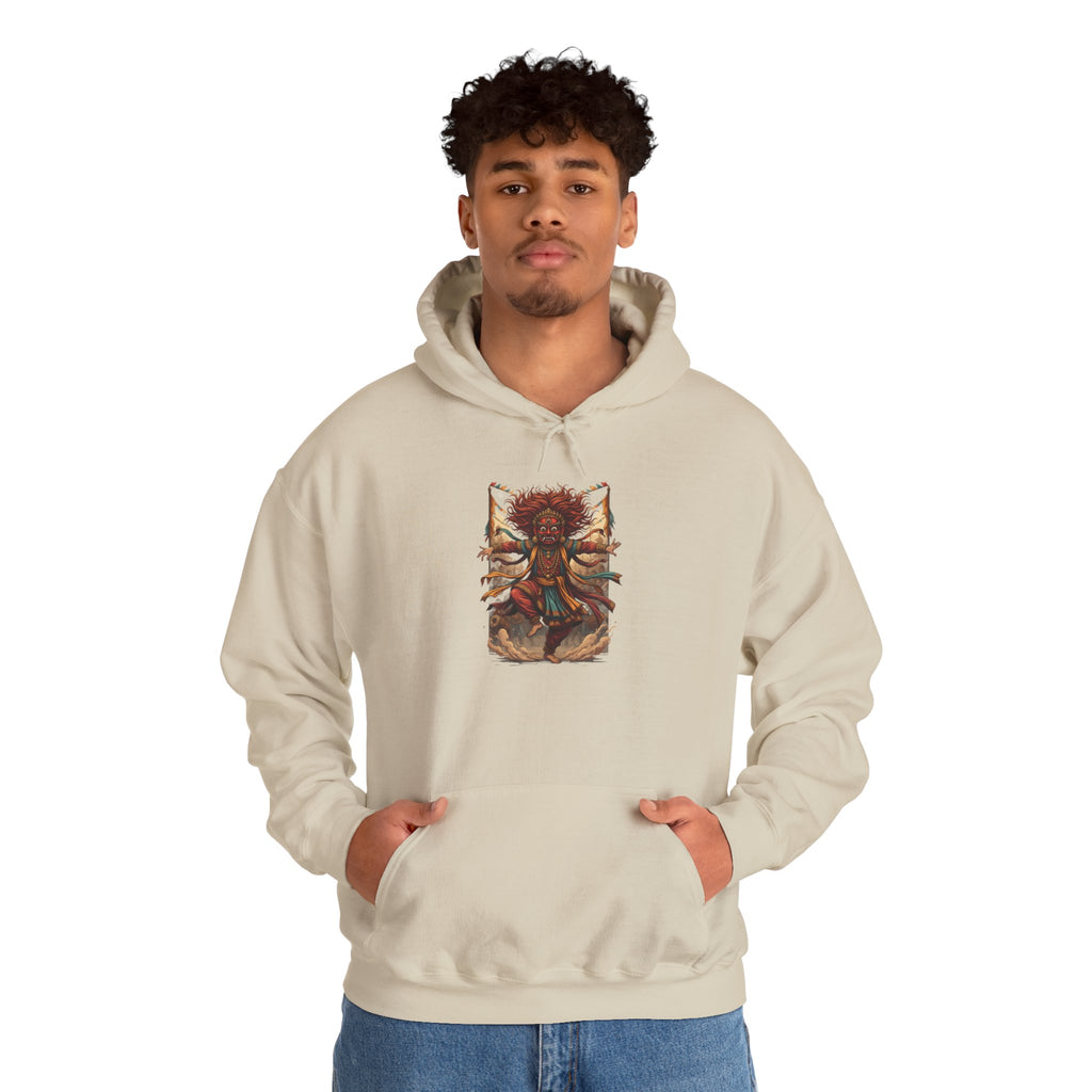 Mystic Sunflower Spirit Hoodie — Boho Meditation Floral Graphic Sweatshirt