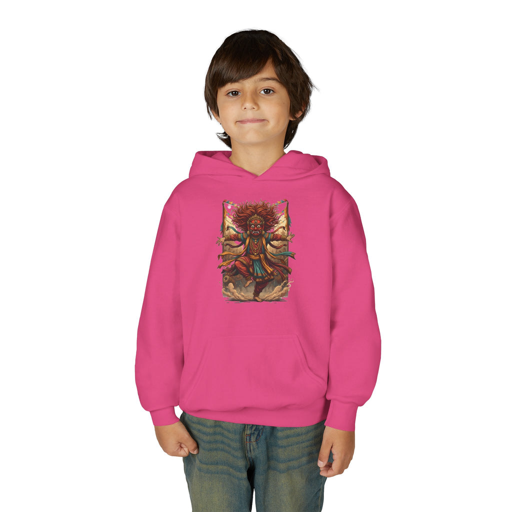 Youth Hoodie — Tribal Sun Dancer Graphic Kids Sweatshirt