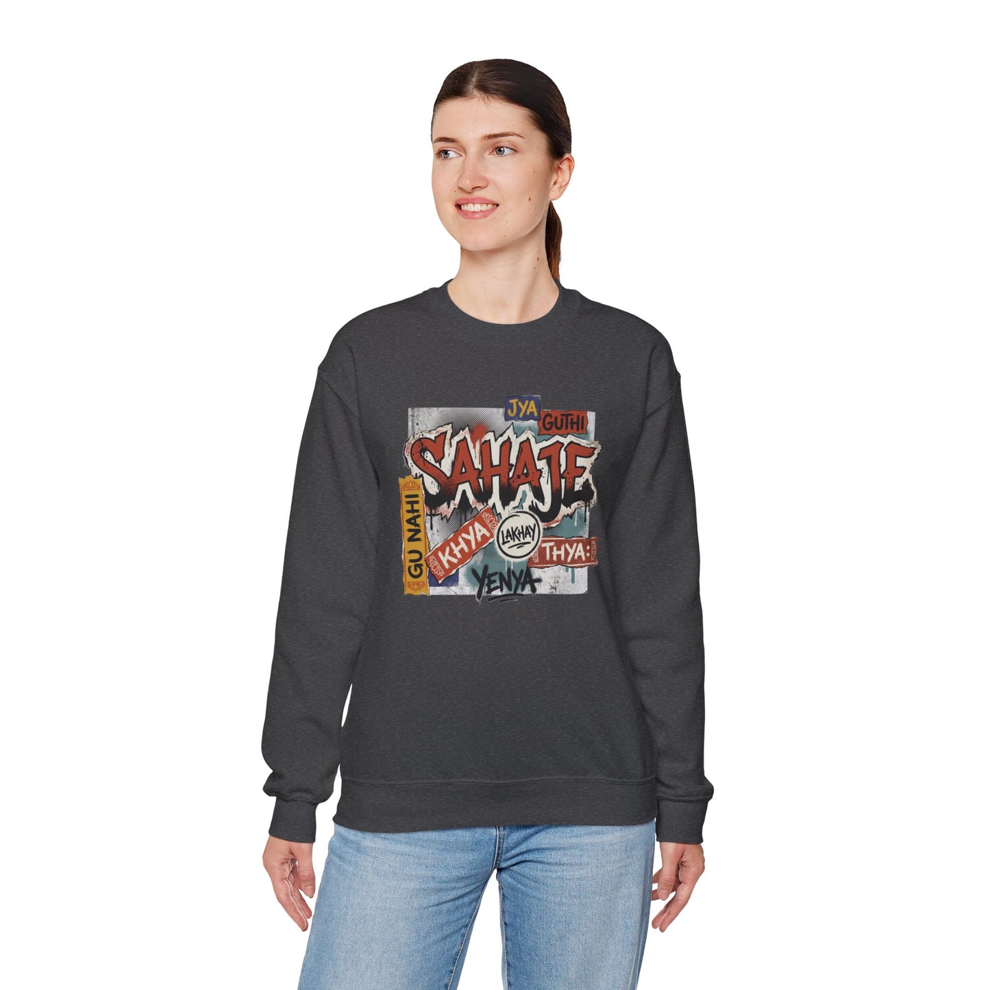 Sahajee Graphic Crewneck Sweatshirt — Urban Tagline Streetwear
