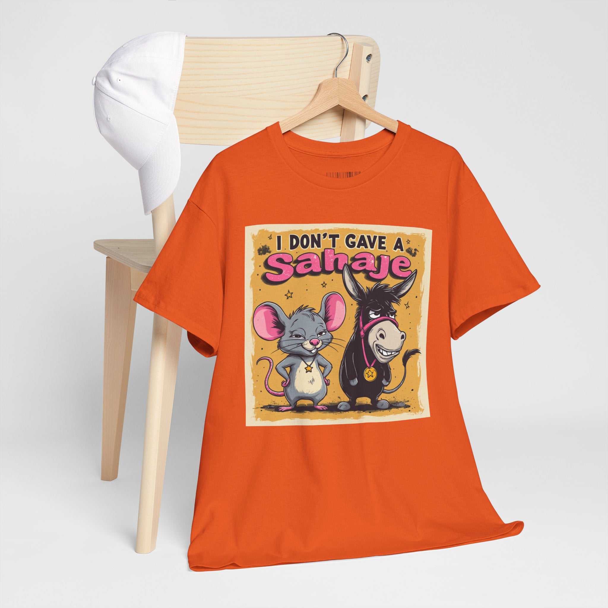 I Don't Give A Snair! Tee — Funny Mouse & Cat Graphic T-Shirt