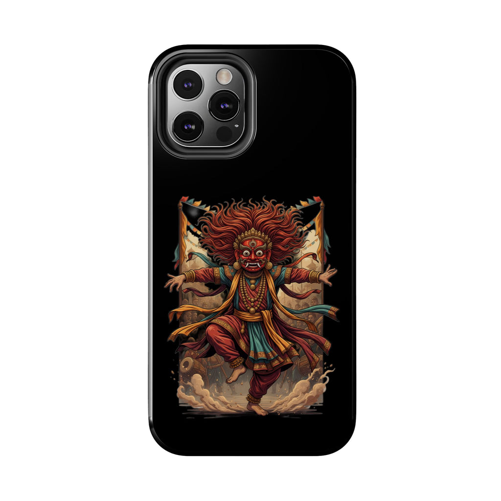 Tibetan Demon Dance Tough Phone Case — Bold Mythic Protective Cover