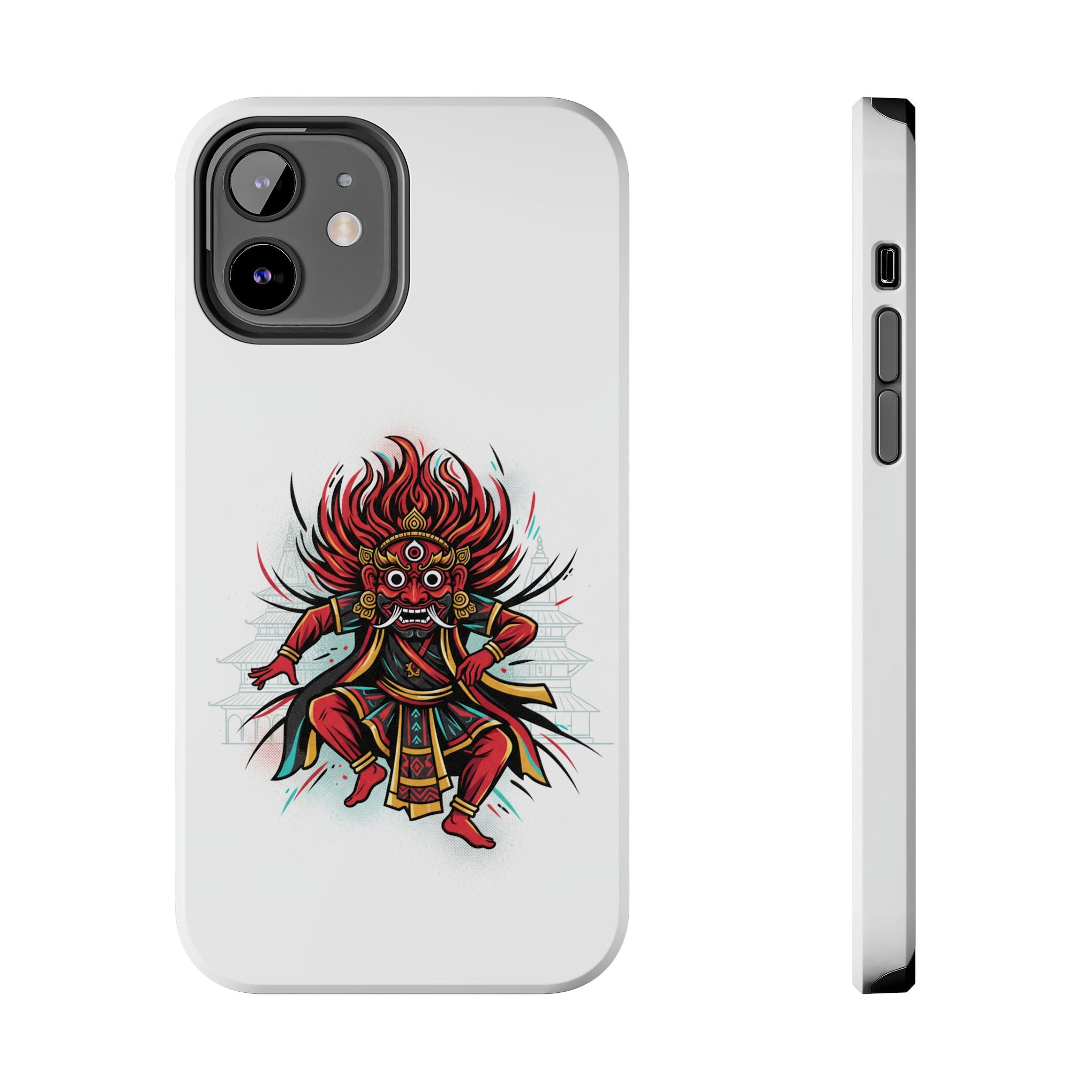 Bhairava Tough Phone Case — Bold Hindu Deity Protective Cover