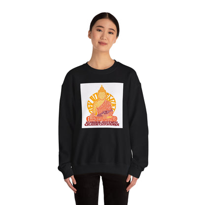 Buddha Graphic Sweatshirt — "Choose Compassion" Meditation Crewneck