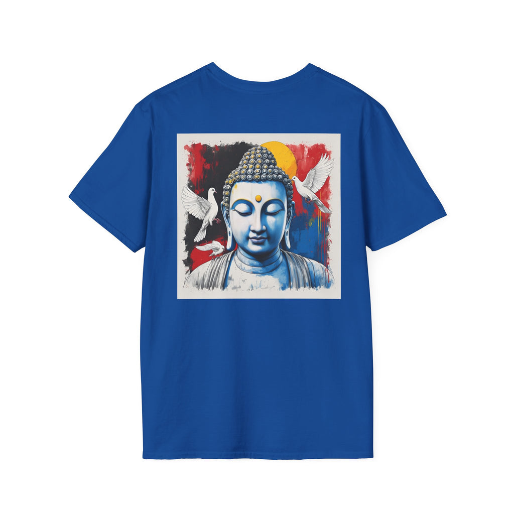 Buddha & Doves Graphic T-Shirt — Peaceful Zen Meditation Tee