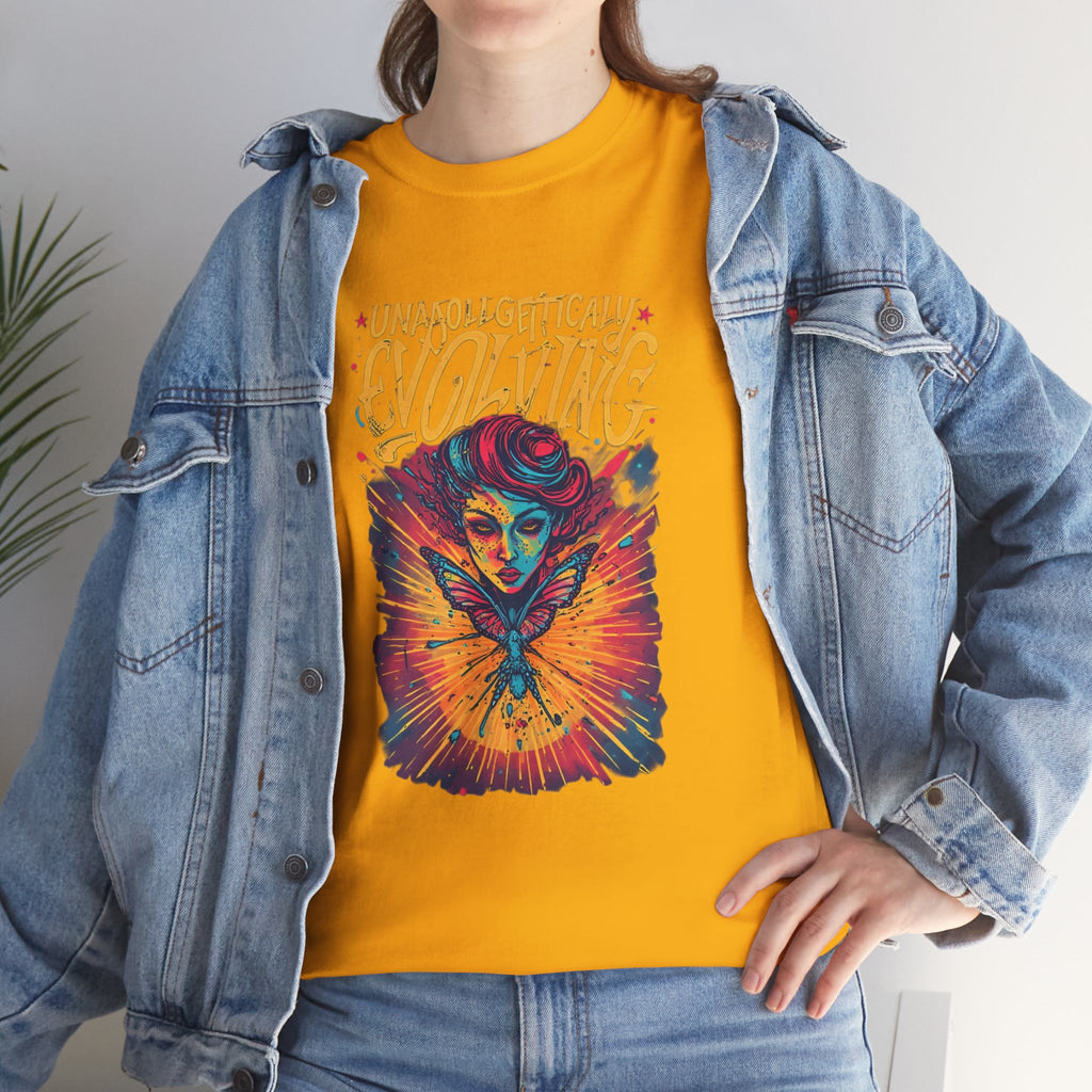 Evolving Alien Graphic Tee — "Unnaturally Evolving" Sci‑Fi Art T-Shirt
