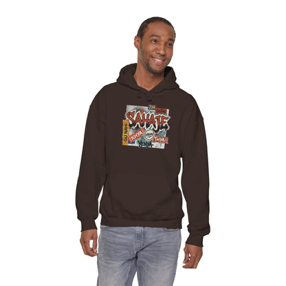 Hoodie — Retro Graffiti “Savage” Street Art Pullover