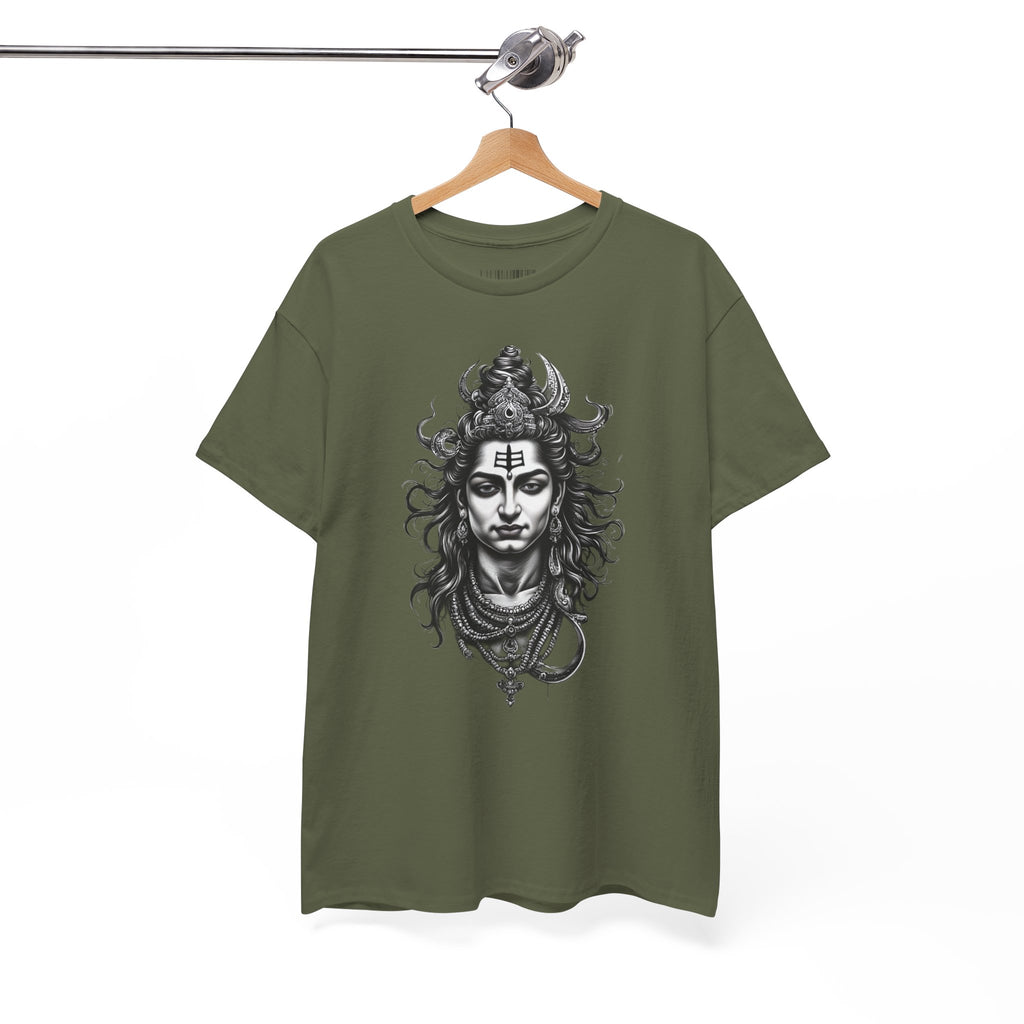 Shiva Portrait Tee — Hindu God Shiva Graphic T-Shirt