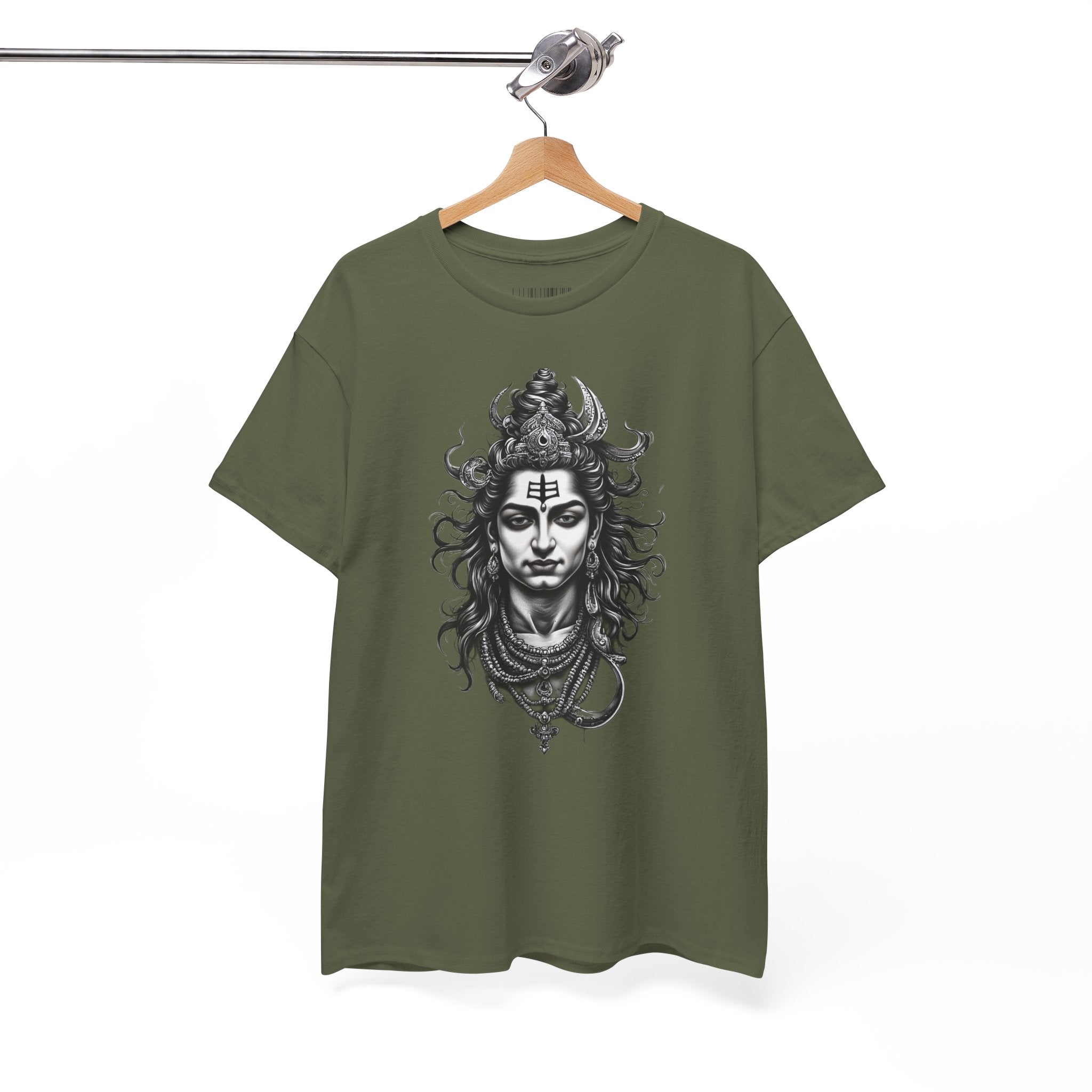 Shiva Portrait Tee — Hindu God Shiva Graphic T-Shirt