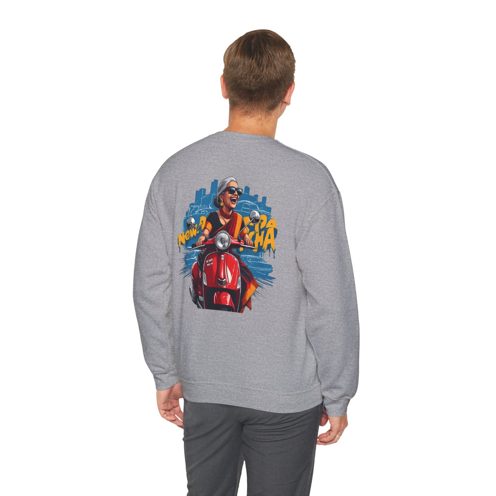 Crewneck Sweatshirt - New York City Scooter Ride Graphic