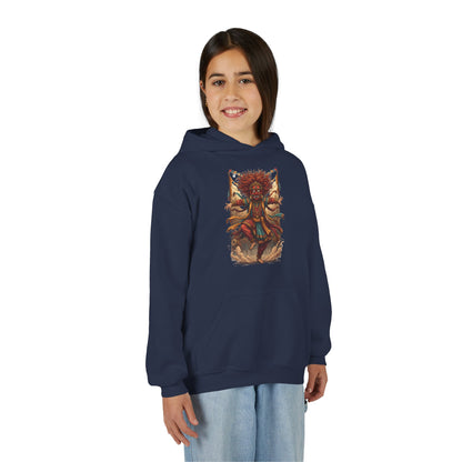 Youth Hoodie — Tribal Sun Dancer Graphic Kids Sweatshirt