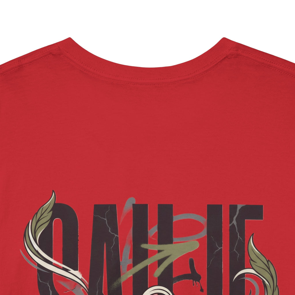 Graphic Tee — 'Savage' Typography with Snake Accent