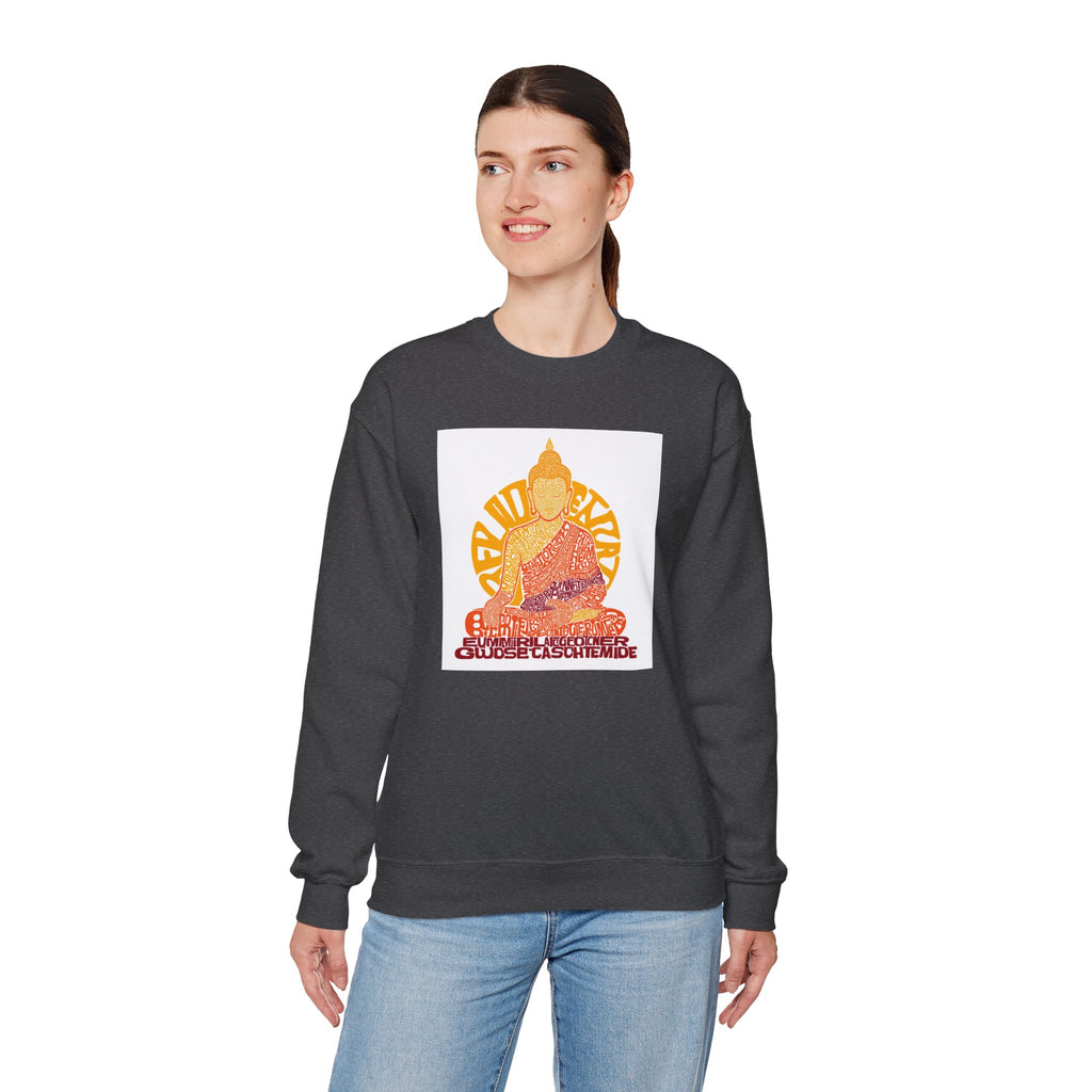 Buddha Graphic Sweatshirt — "Choose Compassion" Meditation Crewneck