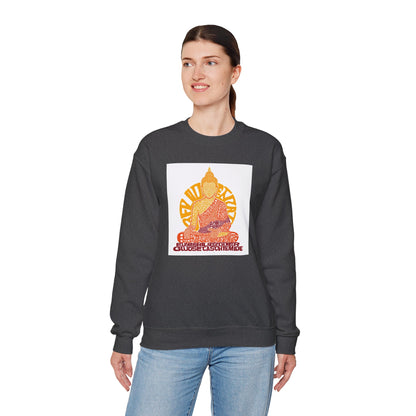 Buddha Graphic Sweatshirt — "Choose Compassion" Meditation Crewneck