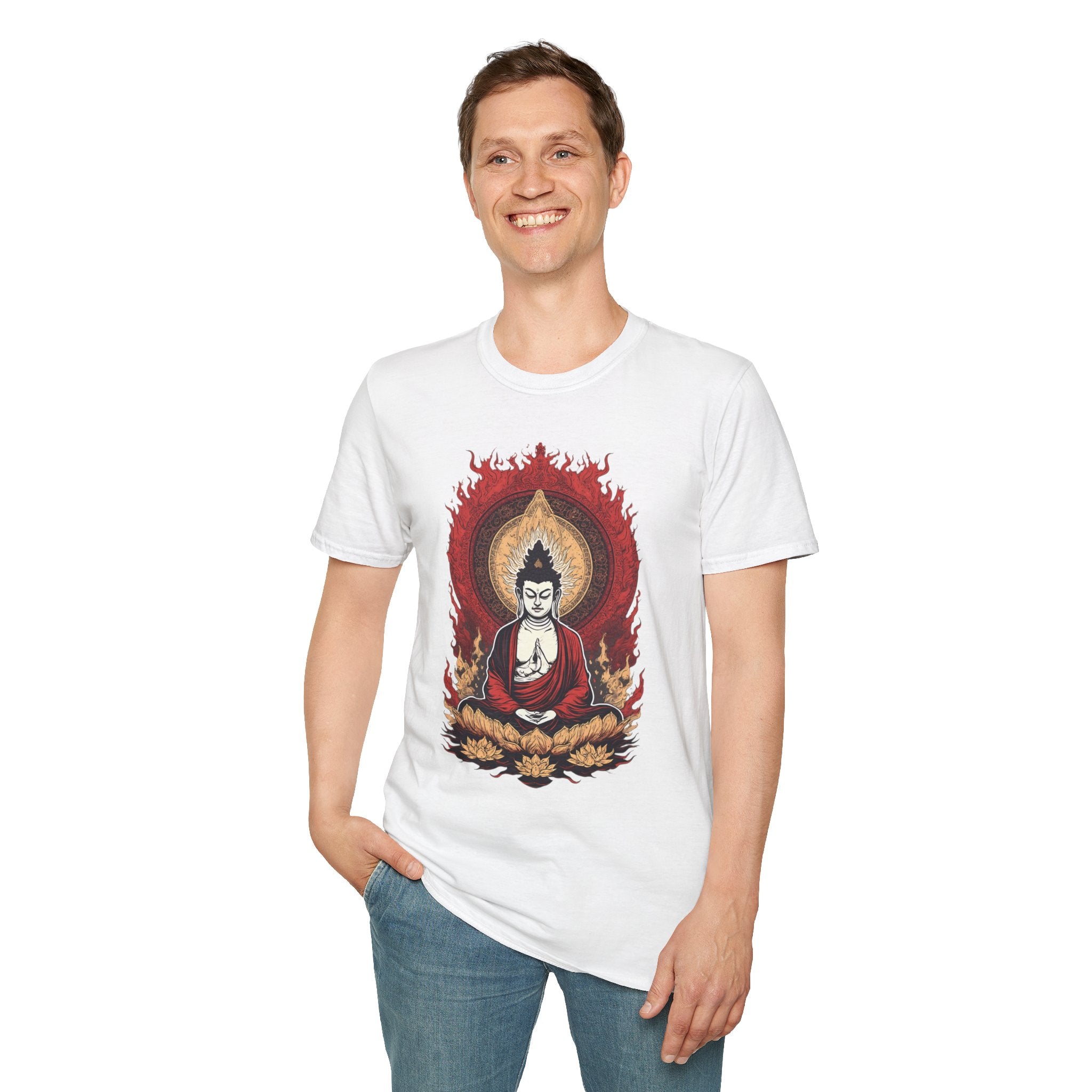 Buddha Lotus Meditation T-Shirt — Zen Buddhist Graphic Tee