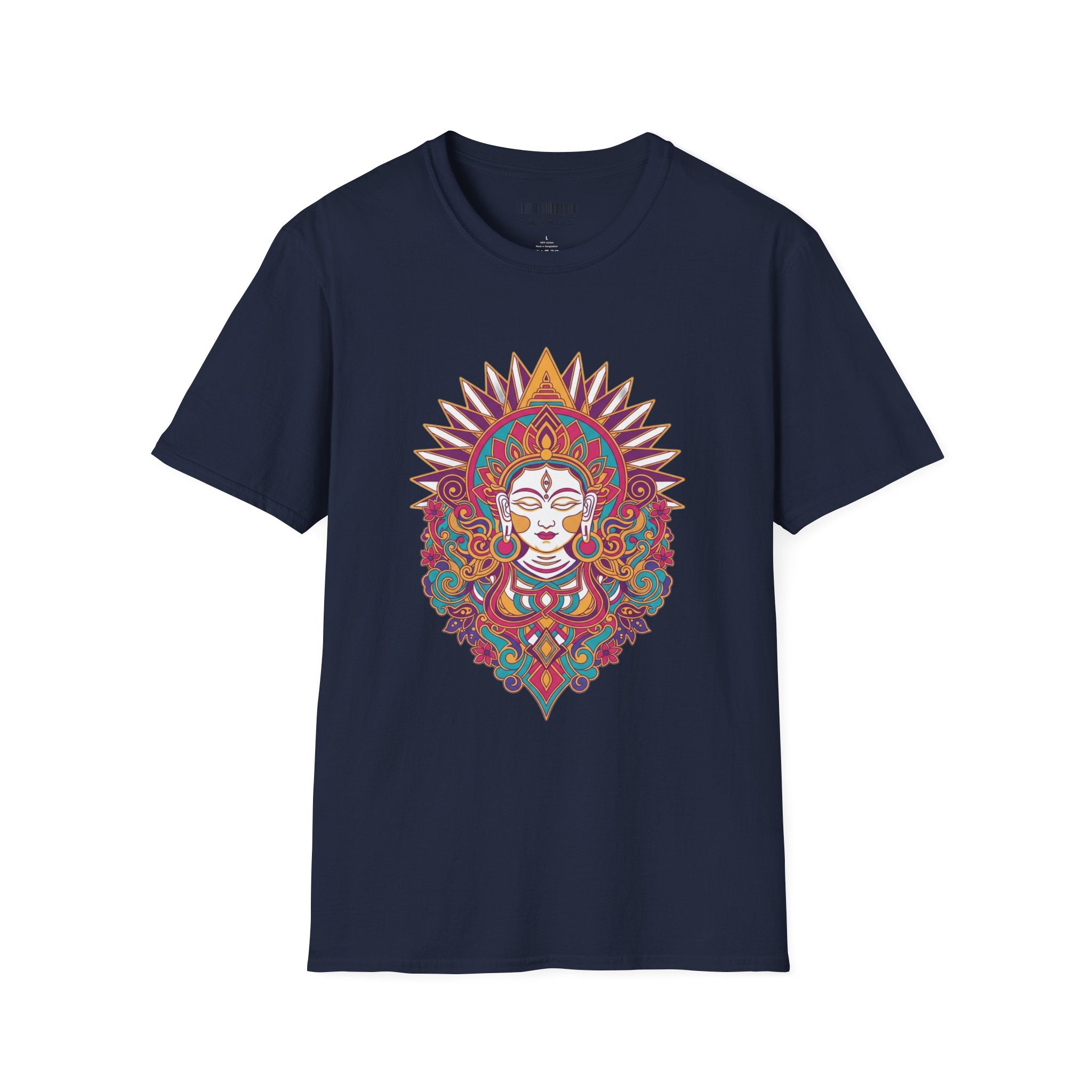 Mandala Goddess T-Shirt — Colorful Floral Spiritual Tee