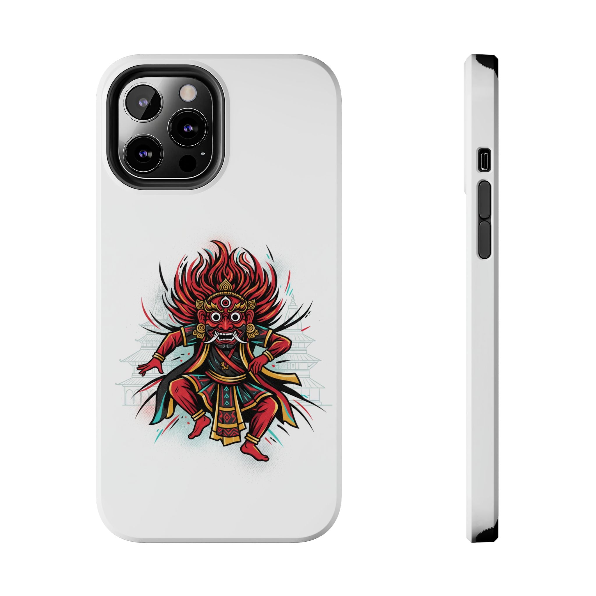 Bhairava Tough Phone Case — Bold Hindu Deity Protective Cover