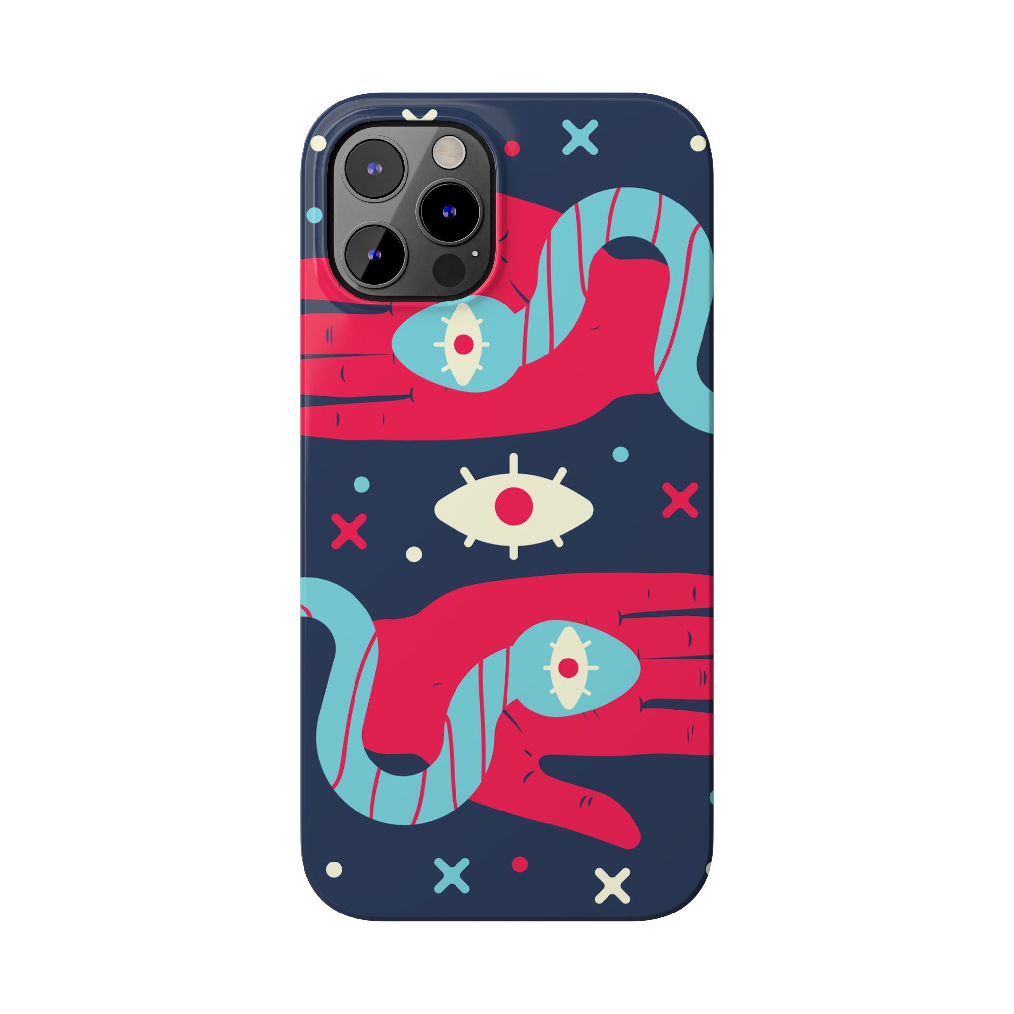 Colorful Abstract Slim Phone Cases, Trendy Phone Covers, Unique Gifts for Her, Artistic Mobile Accessories, Eye-Catching Phone Designs