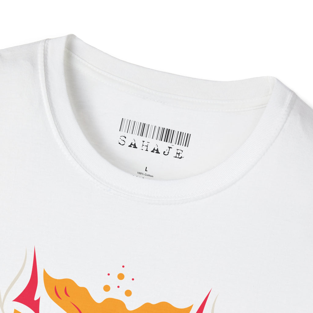 Sahaje Floral Snake Graphic T-Shirt