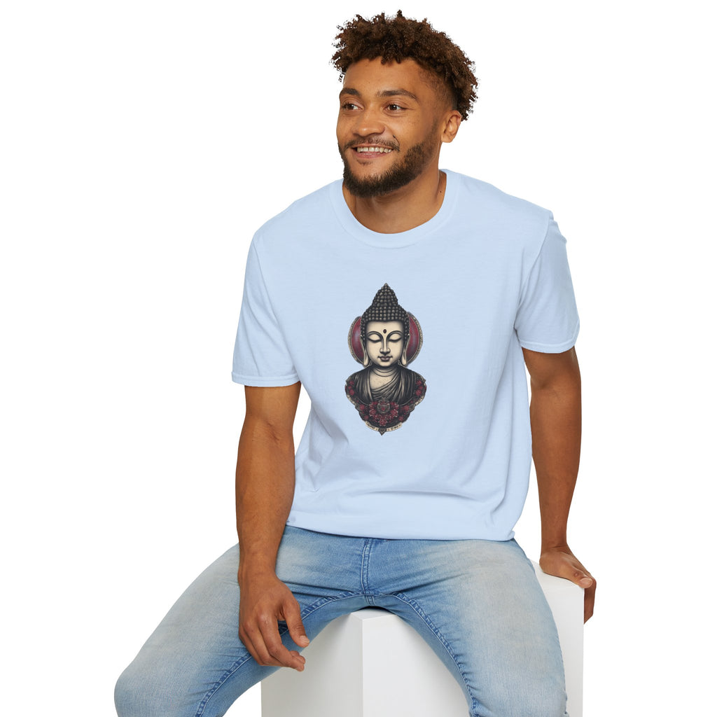 Buddha Portrait Tee — Zen Meditation Graphic T-Shirt