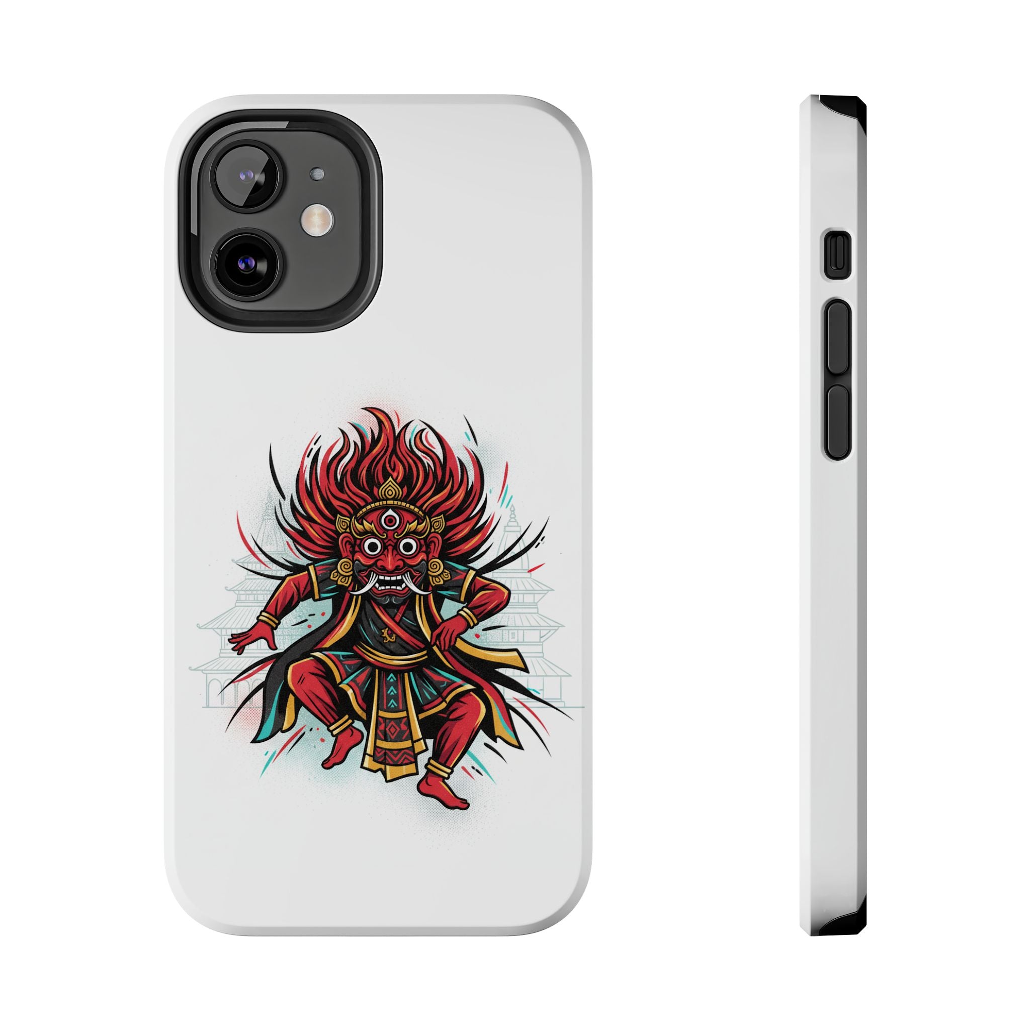 Bhairava Tough Phone Case — Bold Hindu Deity Protective Cover