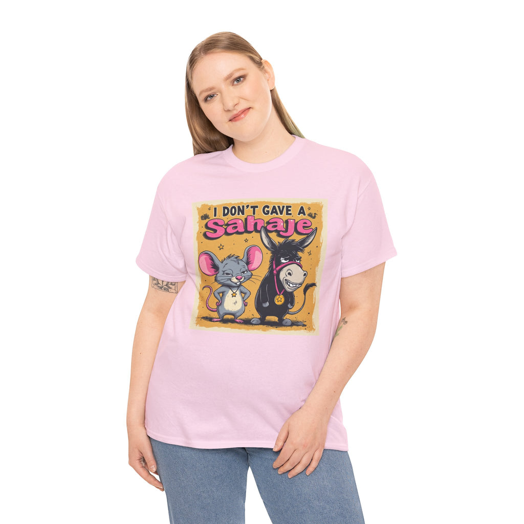 I Don't Give A Snair! Tee — Funny Mouse & Cat Graphic T-Shirt