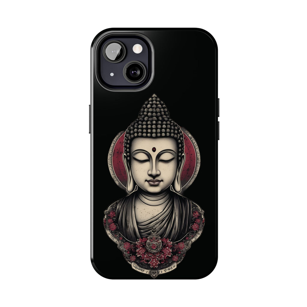 Buddha Floral Tough Phone Case — Protective Spiritual Phone Cover