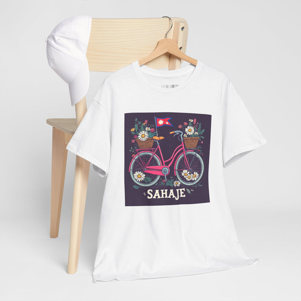 Sahaje Floral Bicycle T‑Shirt