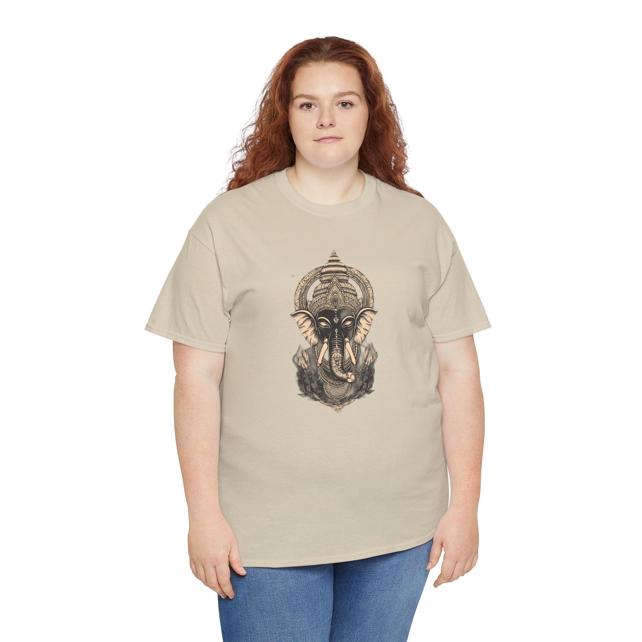 Elephant Mandala T‑Shirt — Spiritual Ganesha-Inspired Graphic Tee