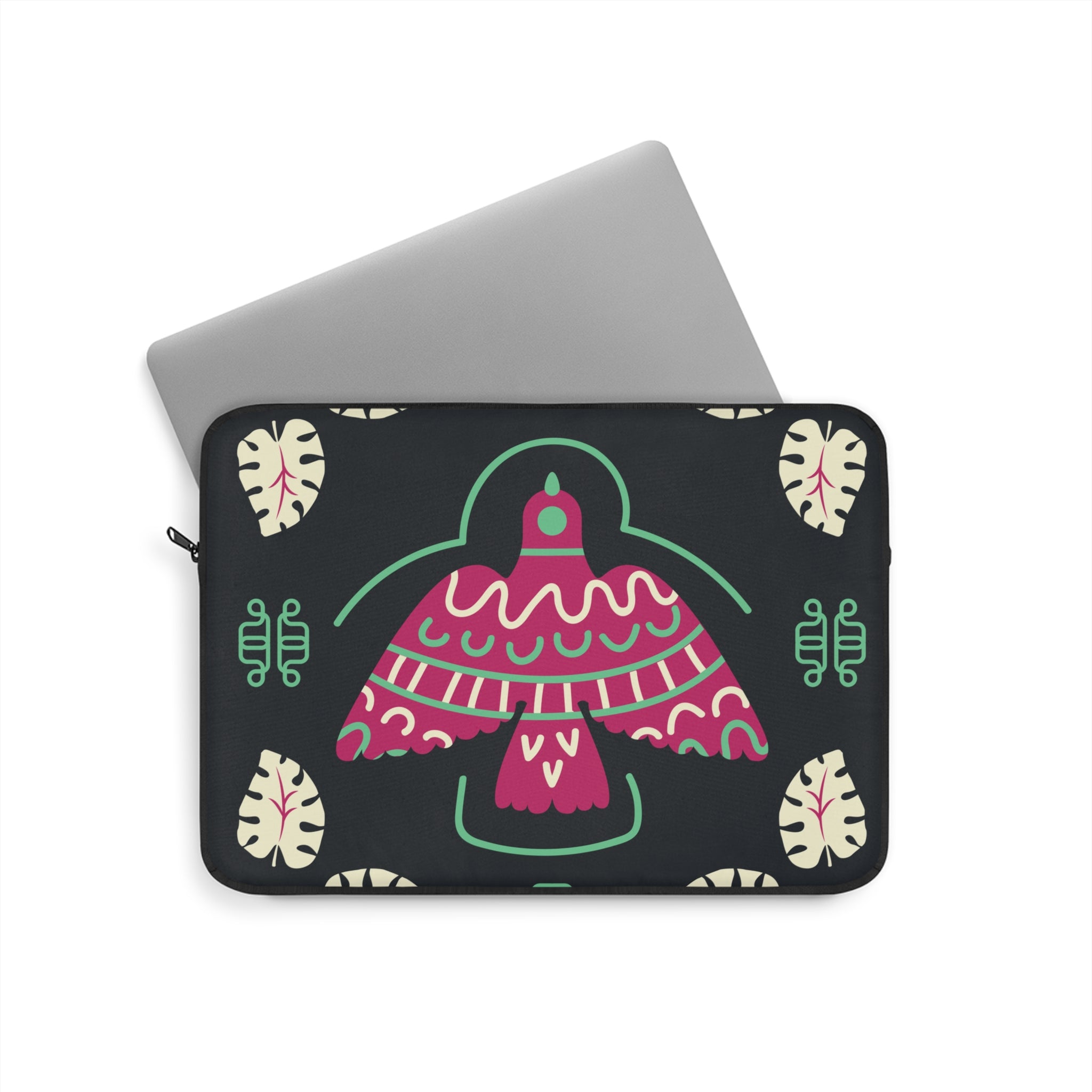 Colorful Laptop Sleeve with Unique Bird Design, Stylish Tech Accessory, Perfect for Students, Gifts for Her, Boho Home Office Decor