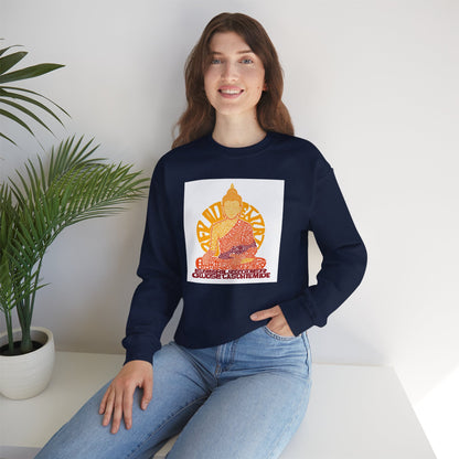 Buddha Graphic Sweatshirt — "Choose Compassion" Meditation Crewneck