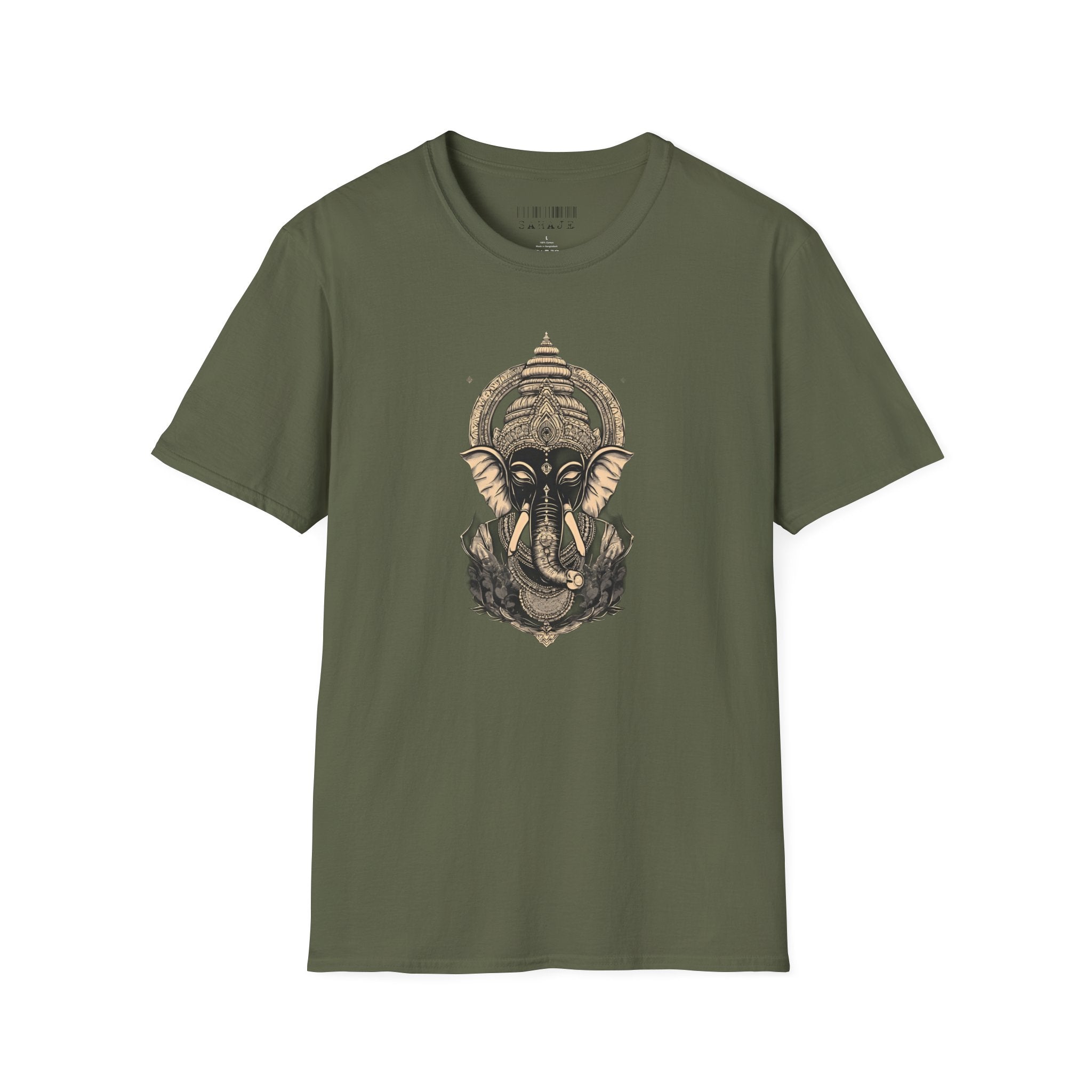 Elephant Mandala T-Shirt — Spiritual Ganesha Graphic Tee