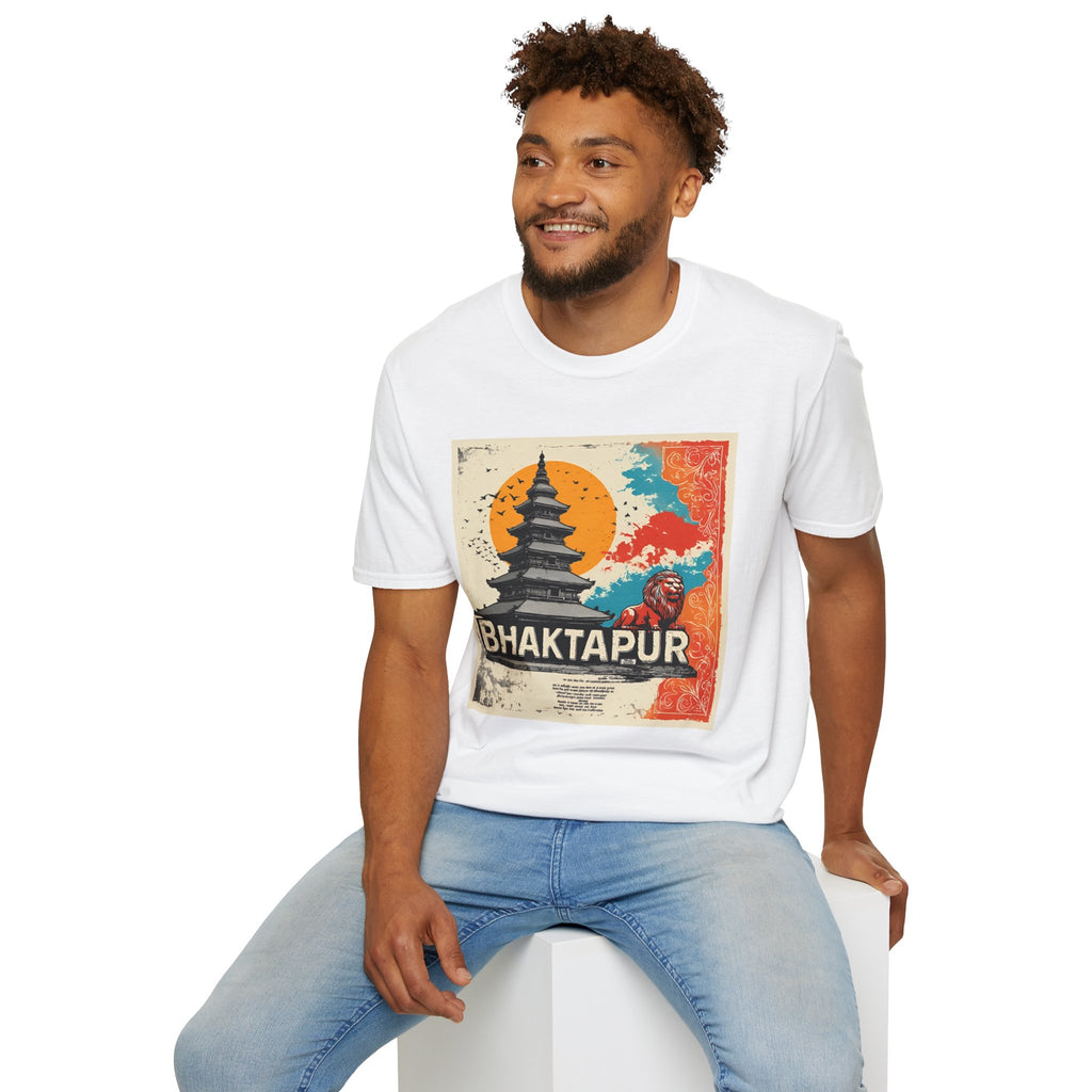 Bhaktapur Vintage Travel T-Shirt – Nepal Pagoda Graphic Tee