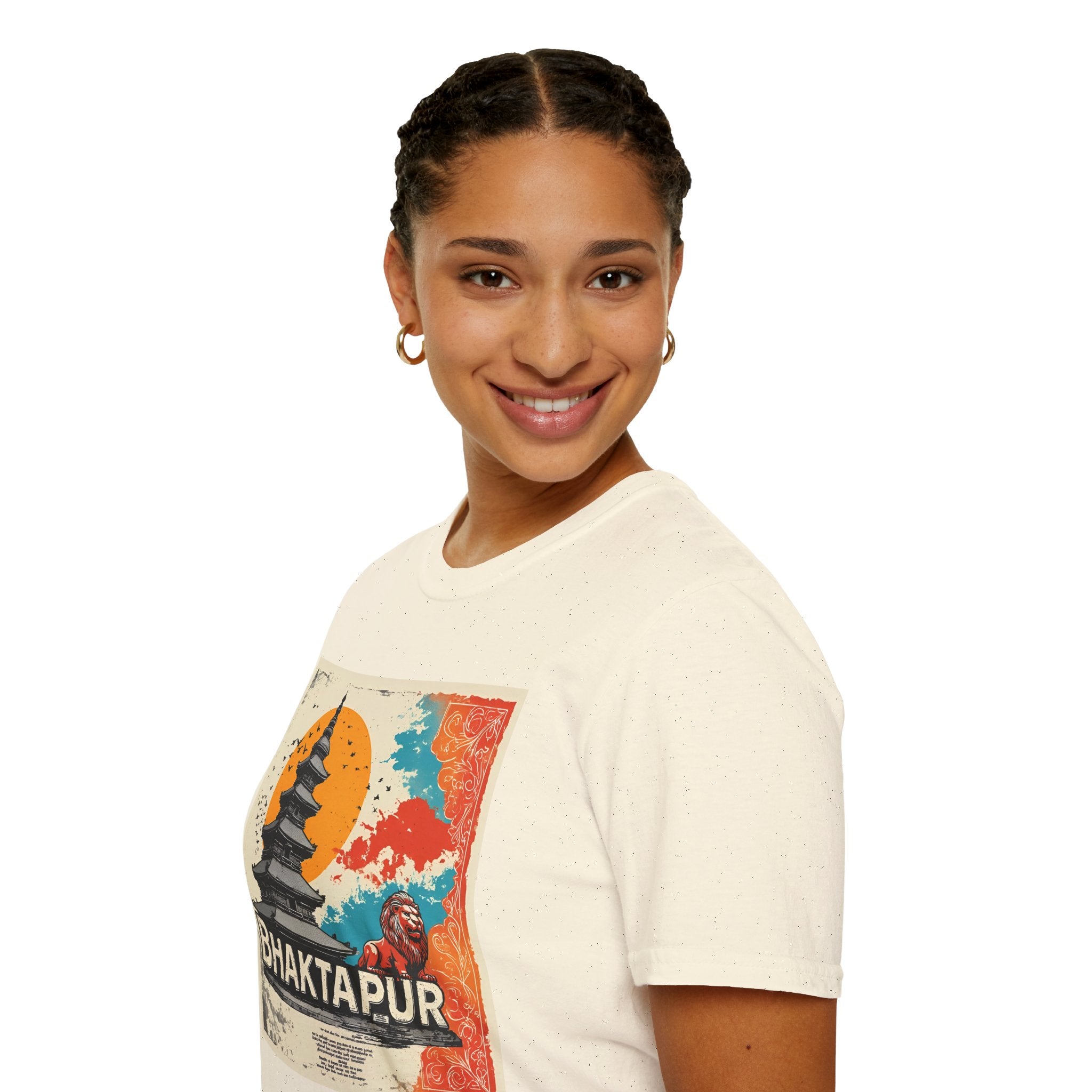 Bhaktapur Vintage Travel T-Shirt – Nepal Pagoda Graphic Tee