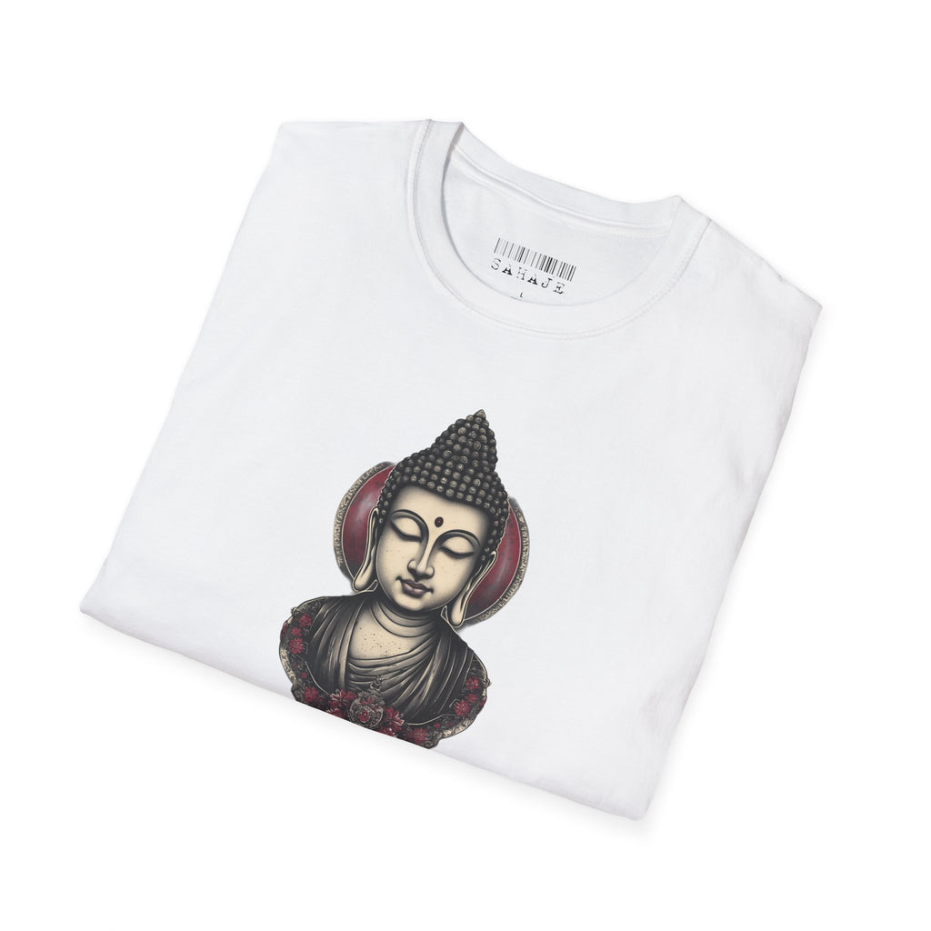 Buddha Portrait Tee — Zen Meditation Graphic T-Shirt