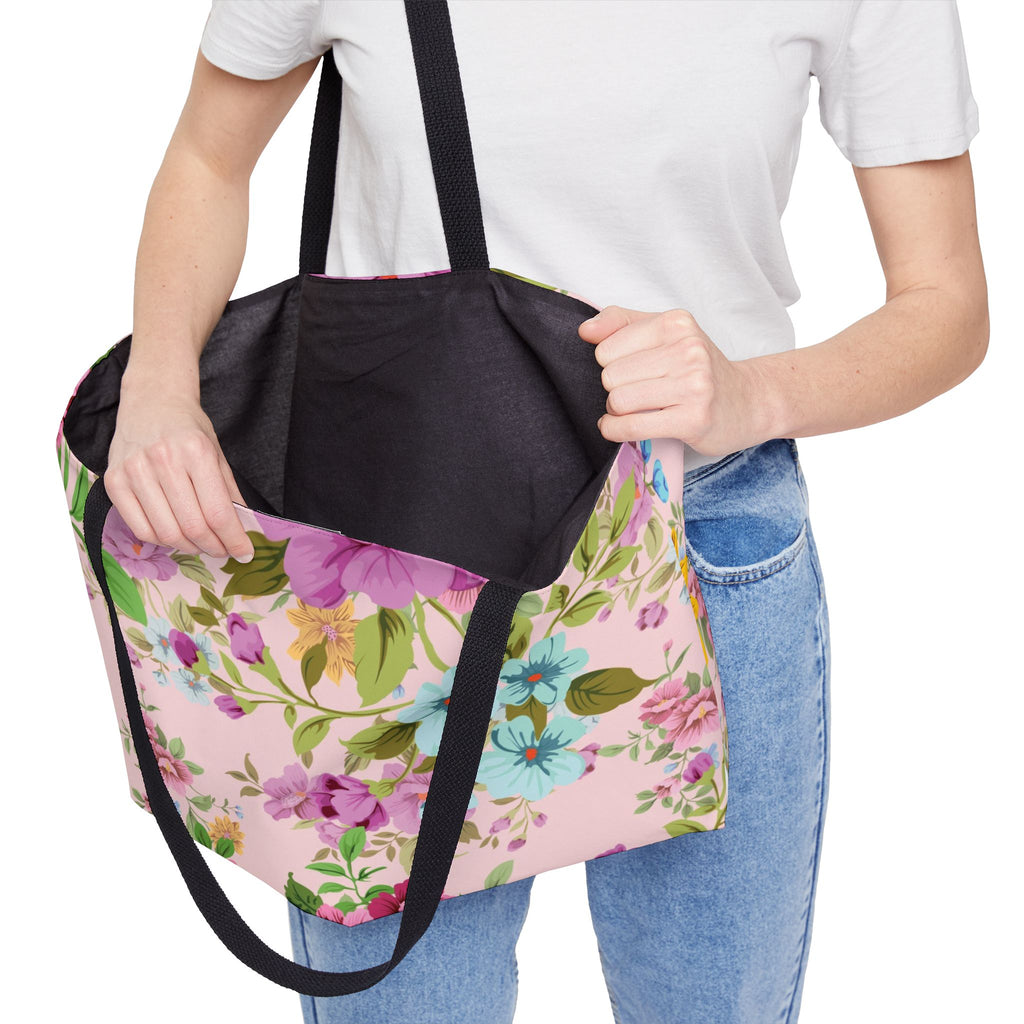 Floral Weekender Tote Bag | Stylish Travel Bag, Beach Bag, Gym Bag, Overnight Bag, Gift for Her